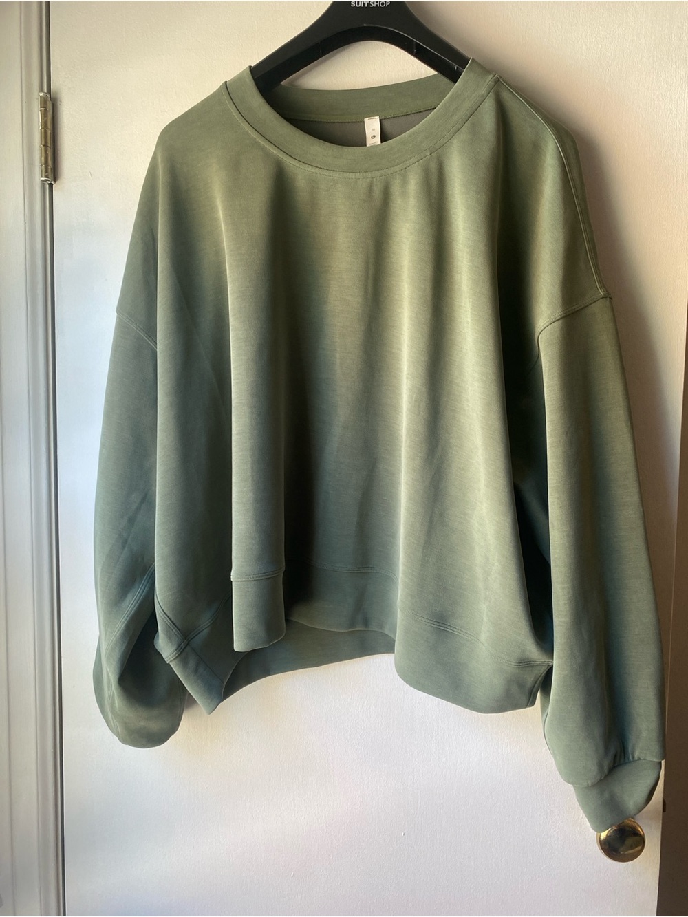 lululemon athletica Olive Green Relaxed Crewneck Sweatshirt